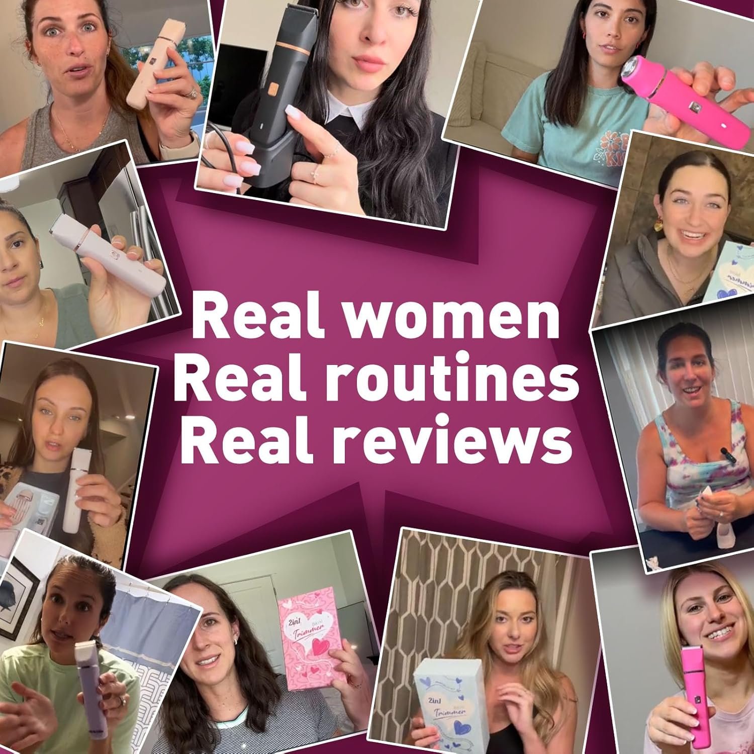 Risina Bikini Trimmer for Women - Painless Electric Razors for Silk Skin,Cordless Body Shaver for Trip,Replaceable Lady Facial Razor, IPX7 Waterproof&Easy Cleaning, Ceramic Blade, Gifts for Women - Image 9