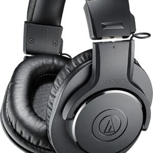 Audio-Technica ATH-M20x Professional Studio Monitor Headphones, Black