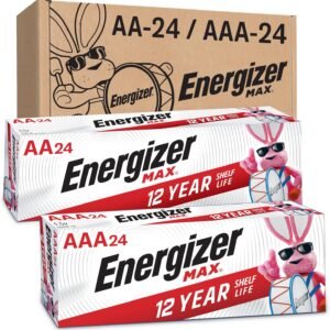 Energizer AA and AAA Batteries, 48 Count, Combo Pack Contains 24 Max Double A and 24 Max Triple A Batteries