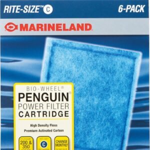 Marineland Penguin Bio-Wheel Replacement Filter Cartridges, Rite-Size C, 6 Count