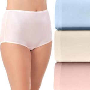 Vanity Fair Women’s High Waisted Underwear, Full Coverage Ladies Panties, Perfectly Yours Briefs