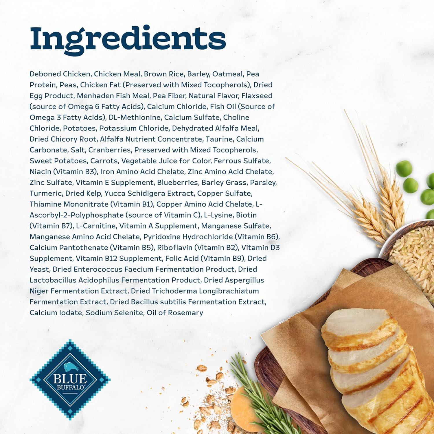 Blue Buffalo Tastefuls Natural Dry Food for Active Adult Cats, Chicken and Brown Rice Recipe, 15-lb. Bag - Image 5