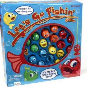 Let’s Go Fishin’ Game by Pressman – The Original Fast-Action Fishing Game!, 1-4 players