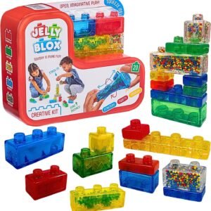 Goliath Jelly Blox Creative Kit | Includes 20 Blocks | Toddler & Preschool Building Blocks Kids Can Squeeze, Stretch, Squish | MESH ACCREDITED | Safety Tested & Ouch-Free | Sensory Play Toy Ages 2+