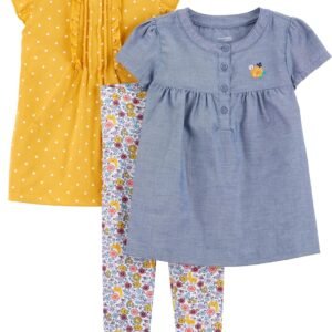 Simple Joys by Carter’s Baby Girls’ 3-piece Playwear Set