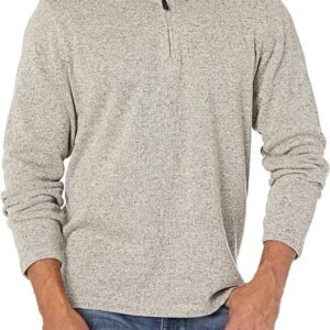 Wrangler Authentics Men’s Long Sleeve Fleece Quarter-zip