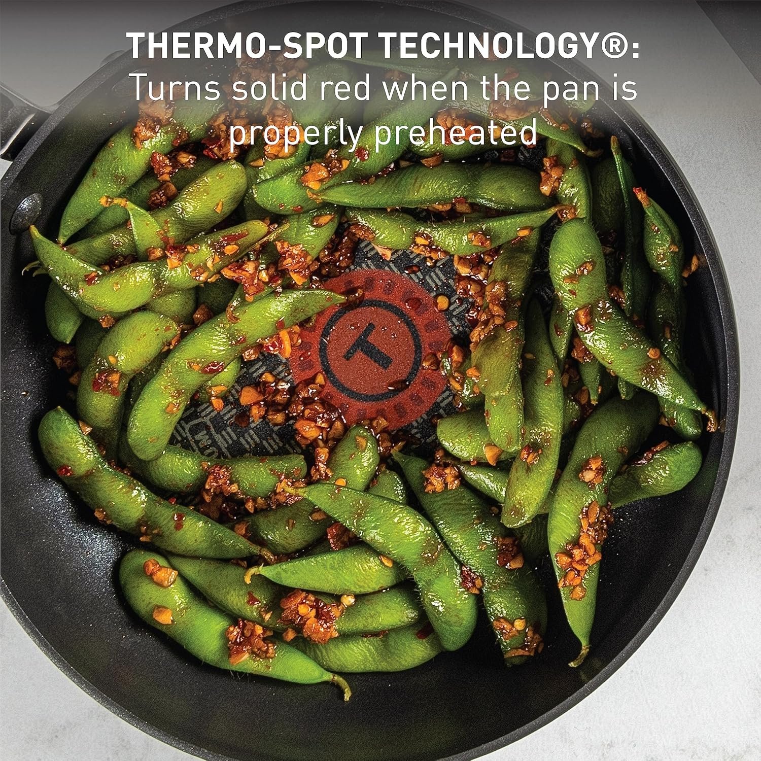 T-Fal Ultimate Hard Anodized Nonstick Pots and Pans Set 17 Piece, Nonstick Cookware Set with Fry Pan, Saucepans, Saute-Pan, Griddle, Dishwasher Safe, Onyx - Image 5