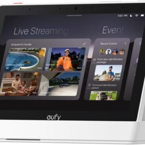 eufy Security eufy Smart Display E10, Smart Home Hub, 8″ Control Panel, Compatible Devices, Four Views on One Screen, Instant Door Alerts, Daily Event Reports, One Tap Control