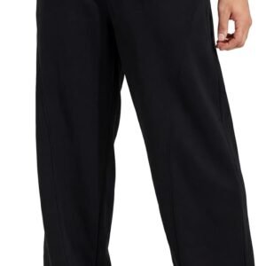 ZUY Men’s Baggy Fleece Sweatpants Cotton Lounge Open Bottom Athletic Pants Straight Leg Drawstring with Pockets