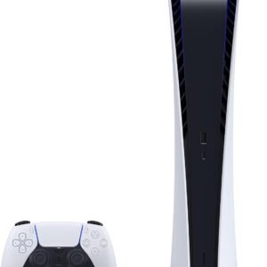 PS5 – Sony PlayStation 5 Digital Edition Gaming Console + Wireless Controller – 16GB GDDR6 RAM, 825GB SSD, 120Hz 8K Output, White
