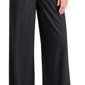 G4Free Chillwhisp Lightweight Flowy Wide Leg Pants Women Elastic Waist Palazzo Pants Summer Beach Vacation