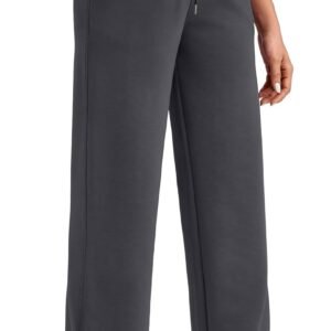 G4Free Smoofit Modal Soft Women’s Wide Leg Sweatpants High Waisted Drawstring Side Slit Casual Pants