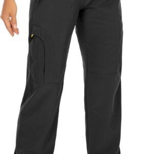 Womens Hiking Pants Quick Dry UPF 50 Lightweight Travel Golf Cargo Safari Pants Zipper Pockets