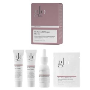 Glo Skin Beauty Bio-Renew EGF Discovery Set ($196 Value) – Travel Size Anti-Aging Skincare Kit for Hydration, Smoothing & Skin Renewal