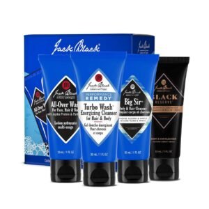 Jack Black Body & Hair Cleanser Collection Set for Men – Mens Body Wash Travel Size