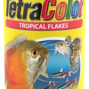 TetraColor Tropical Flakes, Color Boosting Fish Food, Nutritionally Balanced Diet for Tropical Fish, 7.06 oz
