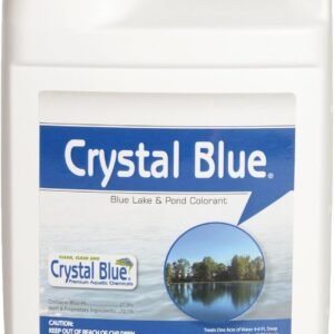 Crystal Blue Lake and Pond Dye – 1 Gallon – Royal Blue Color Treats up to 1 Acre – Clean, Clear & Crystal Blue Water – Environmentally Friendly Pond Dye
