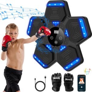 LOLBOX Music Boxing Machine for Adults & Kids – Smart Punching Machine with Boxing Gloves, Wall Boxing Punching Pad for Home, Office, Gym (Upgraded Version)