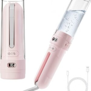 Electric Portable Bidet – Rechargeable Travel Bidet for Women Postpartum Care & Personal Hygiene | with 3 Pressure Modes for Home Travel & Camping (Pink)