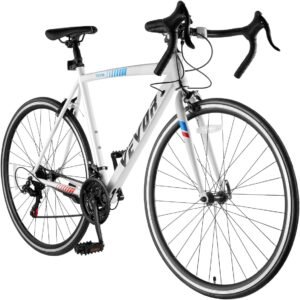 VEVOR Road Bike, 700C Wheels Racing Bike, Shimano Drivetrain City Commuter Road Bicycle, Urban Adult Sport Bicycle with Drop Bar, for Men and Women