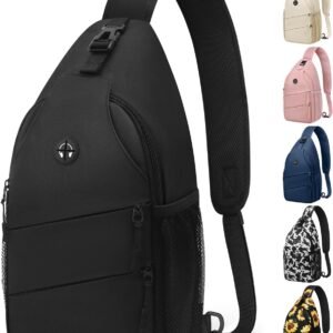 Pritent Crossbody Bags for Women Men Trendy Sling Bag Backpack Casual Chest Bag with Convertible Shoulder Strap