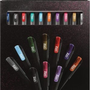 Pentonic Glitter Gel Pens, 10 Count, 10 Assorted Colors, 1.0 mm Bold Point, Smooth Writing For Journaling, Notetaking & Art Projects (1002365)