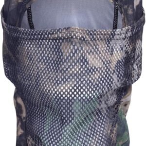 Camo Balaclava Mesh Face Mask – Lightweight Turkey Hunting Face Cover for Men & Women – Hunting, Fishing, Skiing
