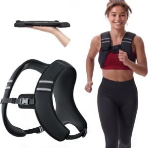 ZELUS Weighted Vest, Washable Z-Fit Soft Iron Weighted Vest for Women and Men, 5/10/15 lb Weight Vest with Reflective Strips & Adjustable Straps, Ultra Thin Weight Vest for Gym Strength Training
