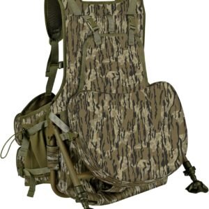 UIIHUNT Turkey Hunting Vest with Seat Cushion and Kickstand, Adjustable Camo Hunting Gear – Game Pouch, Memory Foam Seat