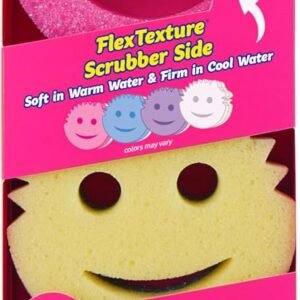 Scrub Daddy Scrub Mommy Sponges – Dish Scrubber + Non-Scratch Cleaning Sponges Kitchen, Bathroom + Multi-Surface Safe – Dual-Sided Dish Sponges for Scrubbing – Online Exclusive (3 Count)