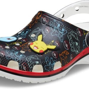 Crocs Unisex-Child Classic Pokemon Clogs, Kids and Toddler Shoes