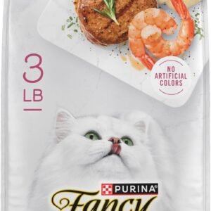 Purina Fancy Feast Dry Cat Food Filet Mignon Flavor with Seafood and Shrimp – 3 lb. Bag