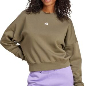 adidas Women’s Essentials Small Logo Feel Cozy Sweatshirt