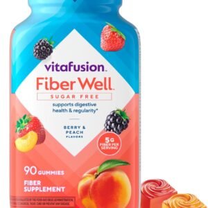 Vitafusion Fiber Well Gummy Vitamins, 90 Count (Packaging May Vary)