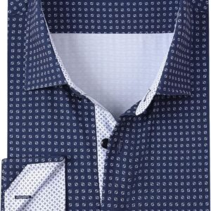 Alex Vando Mens Printed Dress Shirts Long Sleeve Regular Fit Button Down Shirt