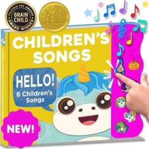 Astro Learns English Children’s Songs — Musical Toys & Interactive Sound Board Books for Toddlers 1-3, Singing & Nursery Rhymes for Babies, Educational Talking Musical Toy, Sing Along Songs