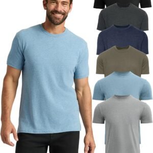 True Classic Mens T-Shirts – Short Sleeve Crew Neck T Shirts for Man, Cotton Blend Plain Novelty Men’s T-Shirts