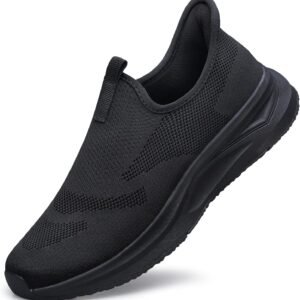 Men’s Hands Free Slip On Walking Shoes Non Slip Laceless Lightweight Comfortable Tennis Sneakers