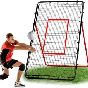 Volleyball Rebounder Net – Portable 7×4 ft Training Equipment for Spike and Smash Practice – 5 Rebound Angles Custom Target Area for Volleyball Sports Training