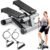 Sunny Health & Fitness Mini Steppers for Exercise at Home, Stair Step Workout Machine with Optional Resistance Bands, Full Body Cardio Equipment, Optional Free SunnyFit App Connection Smart Stepper