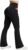 Womens Flared Yoga Pants with Pockets, High Waisted Flare Leggings Bell Bottom Bootcut Yoga Dress Pants