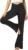ZOOSIXX Flare Yoga Pants for Women, Crossover Soft Bootcut Leggings