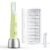 BNU Dermaplaning Tool for Face, Dermaplane Razor for Women Face LED Light Facial Exfoliation & Peach Fuzz Hair Removal, 3 Speeds Rechargeable Sonic Edge Technology 10 Refill Blades Green