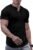 JMIERR Men’s Muscle Slim Henley Shirts Crewneck Longline T-Shirt Gym Workout Athletic Shirt Tees with Button