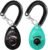 OYEFLY Dog Training Clicker with Wrist Strap Durable Lightweight Easy to Use, Pet Training Clicker for Cats Puppy Birds Horses. Perfect for Behavioral Training 2-Pack (Black and Water Lake Blue)
