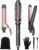 Wavytalk 3 in 1 Curling Wand Set, Multi Curl, Curling Iron Set with Heated Round Brush, Flat Iron Hair Straightener, 1 1/4 inch Curling Iron, Dual Voltage Hair Curler