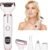2026 Electric Razor for Women Men,4 in 1 Ladies Wet & Dry Body Razors and Facial Hair Remover,Rechargeable LED Display Hair Removal Kit for Nose Face Body Bikini Hair (Multicolor)