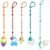 Toy Straps for Baby, 5pcs Adjustable Toy Holder for Stroller Accessories, Silicone Tether Pacifier Clip, No Throw Travel Essential Leash for High Chair, Car Seat (5-Pack)