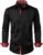 JEMITOP Men’s Stretch Multi-Use Long Sleeve Dress Shirts Party Prom Wedding Shirts with Slight Sheen