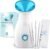 Pure Daily Care NanoSteamer Large 3-in-1 Nano Ionic Facial Steamer with Precise Temp Control – Humidifier – Unclogs Pores – Blackheads – Spa Quality – Bonus 5 Piece Stainless Steel Skin Kit (Teal)
